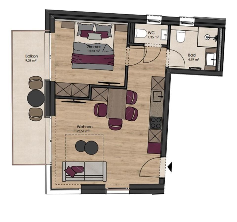 Fp Appartements By We Rent, Summercard Included Kaprun Exteriör bild